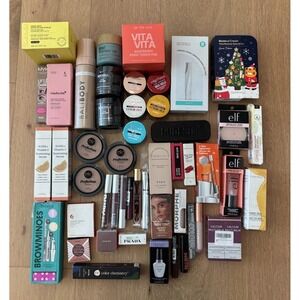 NEW 50 PIECE RESELLER LOT Makeup skincare CLINIQUE Farmacy Morphe Benefit